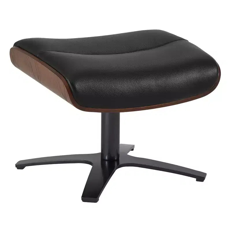 Spruce&Spring Swivel Recliner Chair Set Accent Chair with Ottoman and Adjustable Headrest