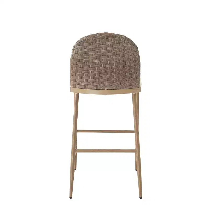 Christopher Knight Home Avirae 29.25 Farmhouse Rattan Upholstered Barstools (Set of 2)