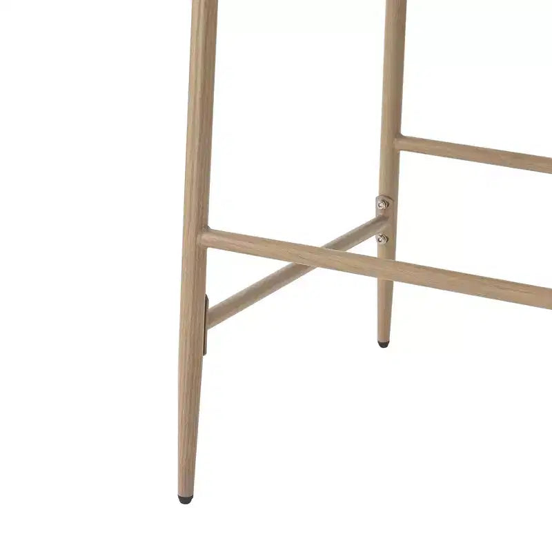 Christopher Knight Home Avirae 29.25 Farmhouse Rattan Upholstered Barstools (Set of 2)