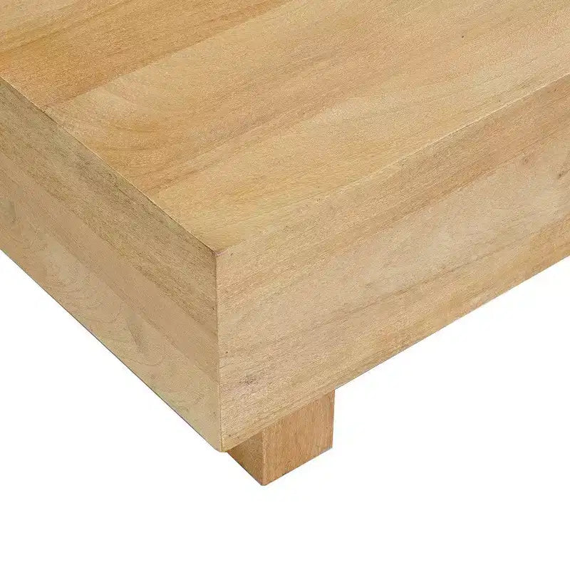 Royal Hampton Coffee Table | 42 Rectangular Top | Sandblasted Natural Brown Mango Wood | Wood Sustainably Harvested - UPT-333317