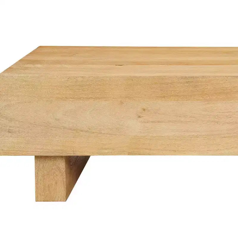 Royal Hampton Coffee Table | 42 Rectangular Top | Sandblasted Natural Brown Mango Wood | Wood Sustainably Harvested - UPT-333317