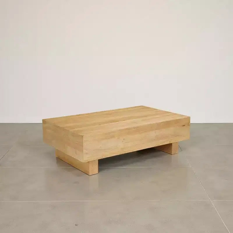 Royal Hampton Coffee Table | 42 Rectangular Top | Sandblasted Natural Brown Mango Wood | Wood Sustainably Harvested - UPT-333317