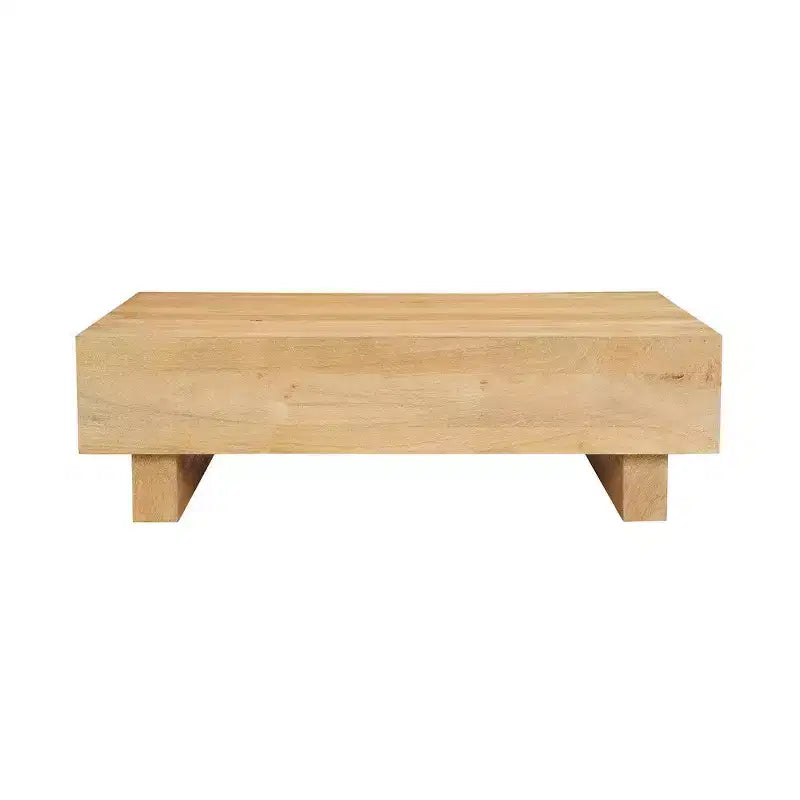 Royal Hampton Coffee Table | 42 Rectangular Top | Sandblasted Natural Brown Mango Wood | Wood Sustainably Harvested - UPT-333317