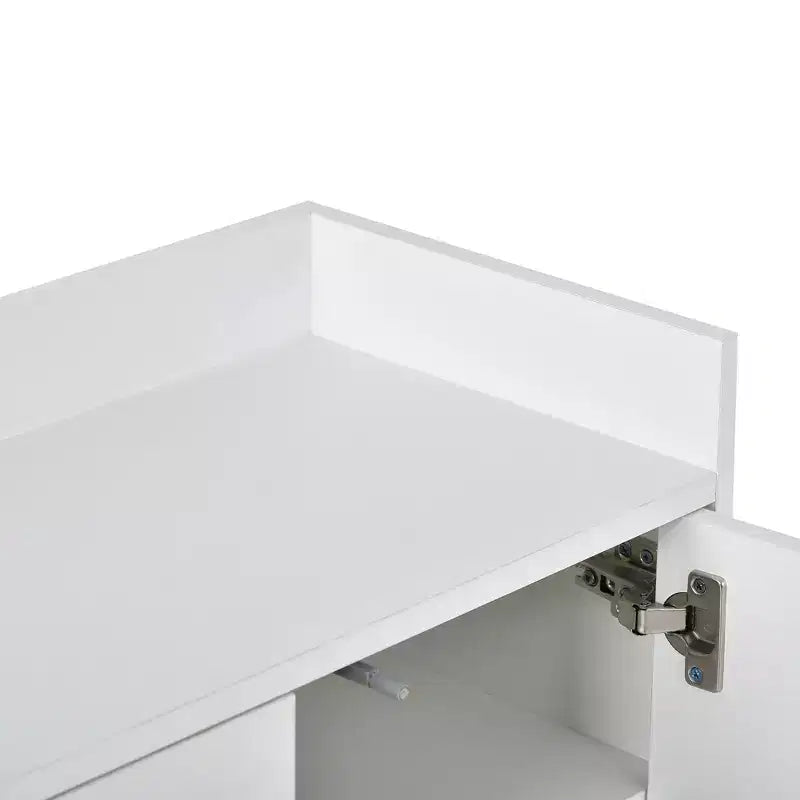 GDFStudio Truda 47.2'' Modern Sideboard Buffet Cabinet with Adjustable Shelves and Gold Metal Legs