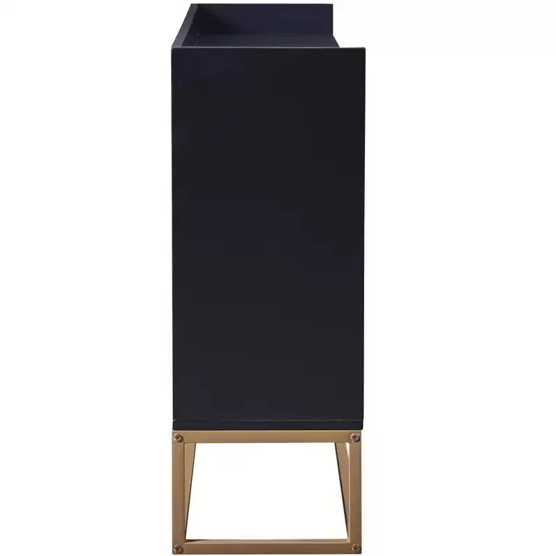 GDFStudio Truda 47.2'' Modern Sideboard Buffet Cabinet with Adjustable Shelves and Gold Metal Legs