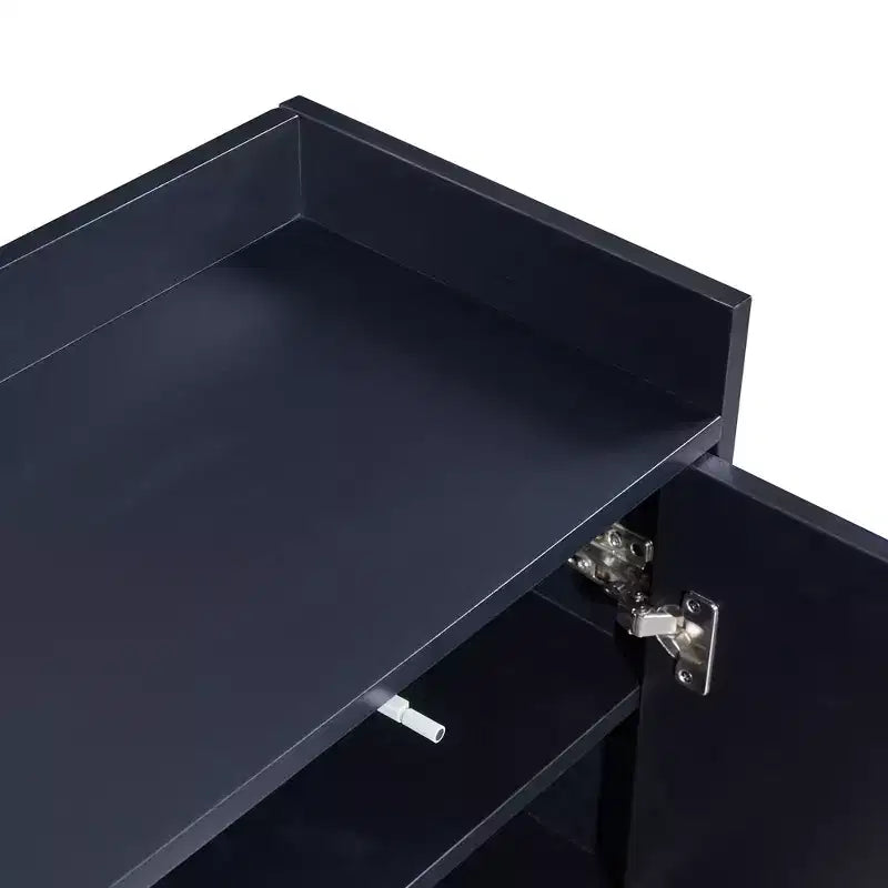 GDFStudio Truda 47.2'' Modern Sideboard Buffet Cabinet with Adjustable Shelves and Gold Metal Legs