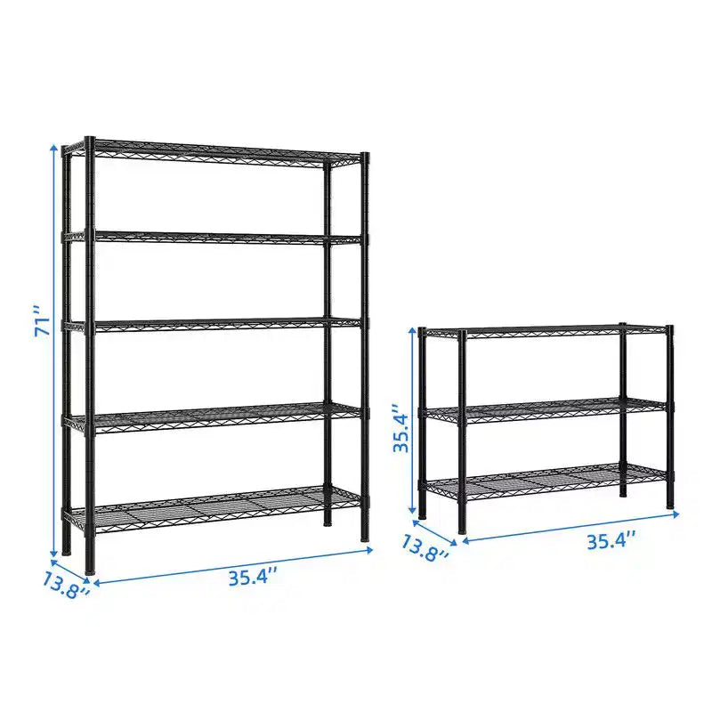 Karl Home 69.7 in.W Metal Shelving Unit