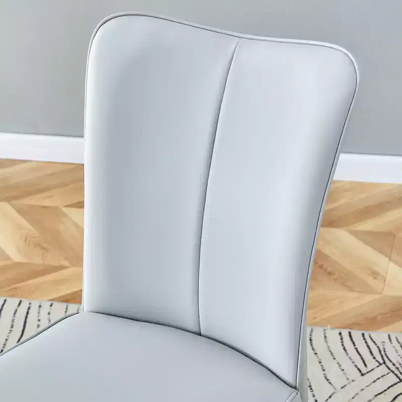 3/5 Piece Dining Table Set Round Kitchen Table Set Space-Saving Dinette with 2/4 Upholstered Chairs - ModernLuxe