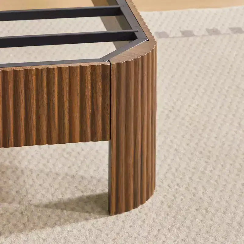 ModernLuxe Queen/Full XL Size Bed Frame with Storage Headboard, Built-in Charging Station, Wavy Design, Quiet Support