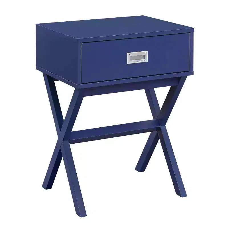 HomeStock Belmont End Table with Spacious Drawer and Wide Surface, Modern Storage Side Table for Lamps, Dcor and Everyday Living Room Use