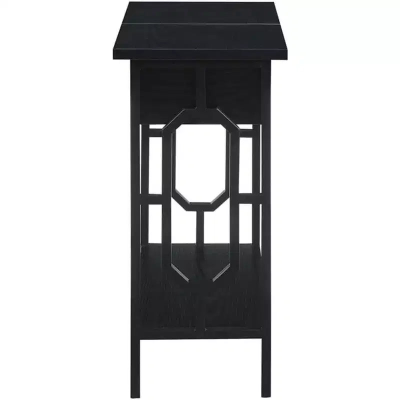 HomeStock Belmont Flip Top End Table with Hidden Charging Station, Two Outlets, Two USB Ports and Concealed Storage Compartment