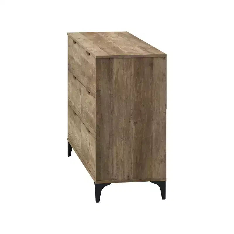 Galano Lilay 6 Drawer Dresser (Interlock) - Knotty Oak