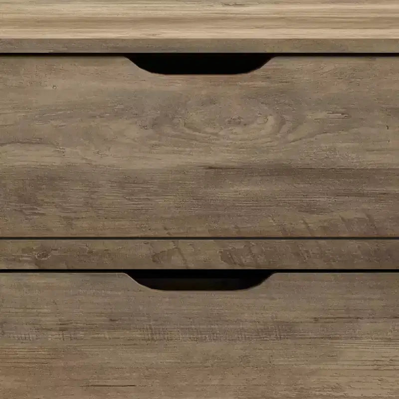 Galano Lilay 6 Drawer Dresser (Interlock) - Knotty Oak