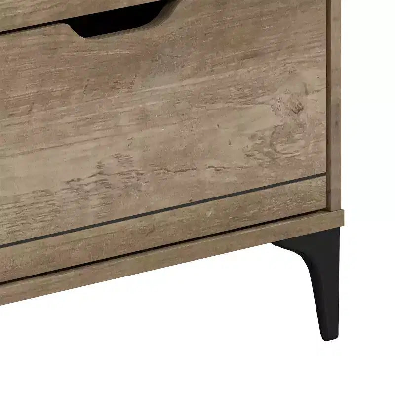 Galano Lilay 6 Drawer Dresser (Interlock) - Knotty Oak