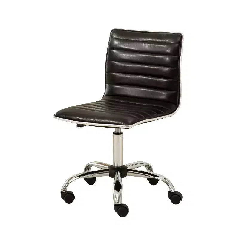 Okak Adjustable Air-Lift Office Chair, Ergonomic Desk Chair with Chromel Metal Base, 360 Swivel Chair for Study, Reading Room