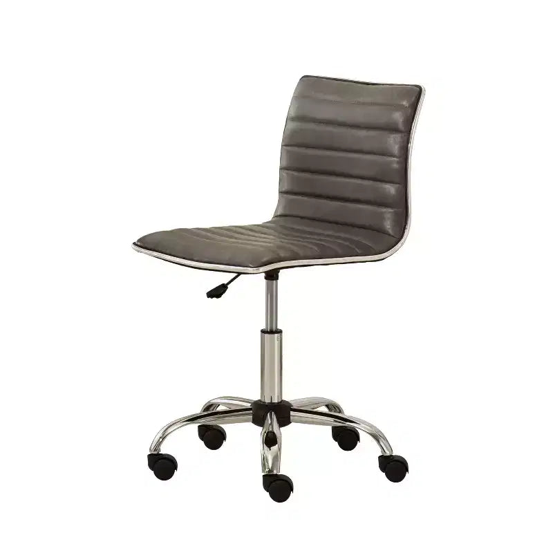 Okak Adjustable Air-Lift Office Chair, Ergonomic Desk Chair with Chromel Metal Base, 360 Swivel Chair for Study, Reading Room