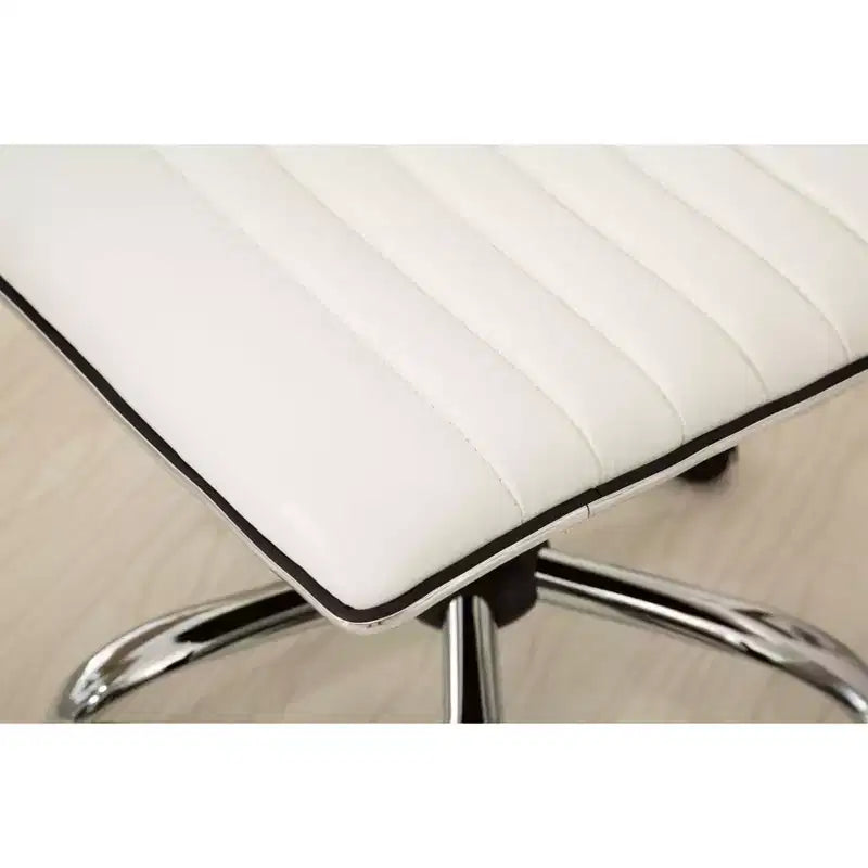 Okak Adjustable Air-Lift Office Chair, Ergonomic Desk Chair with Chromel Metal Base, 360 Swivel Chair for Study, Reading Room