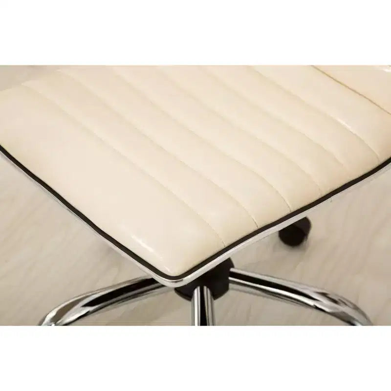 Okak Adjustable Air-Lift Office Chair, Ergonomic Desk Chair with Chromel Metal Base, 360 Swivel Chair for Study, Reading Room