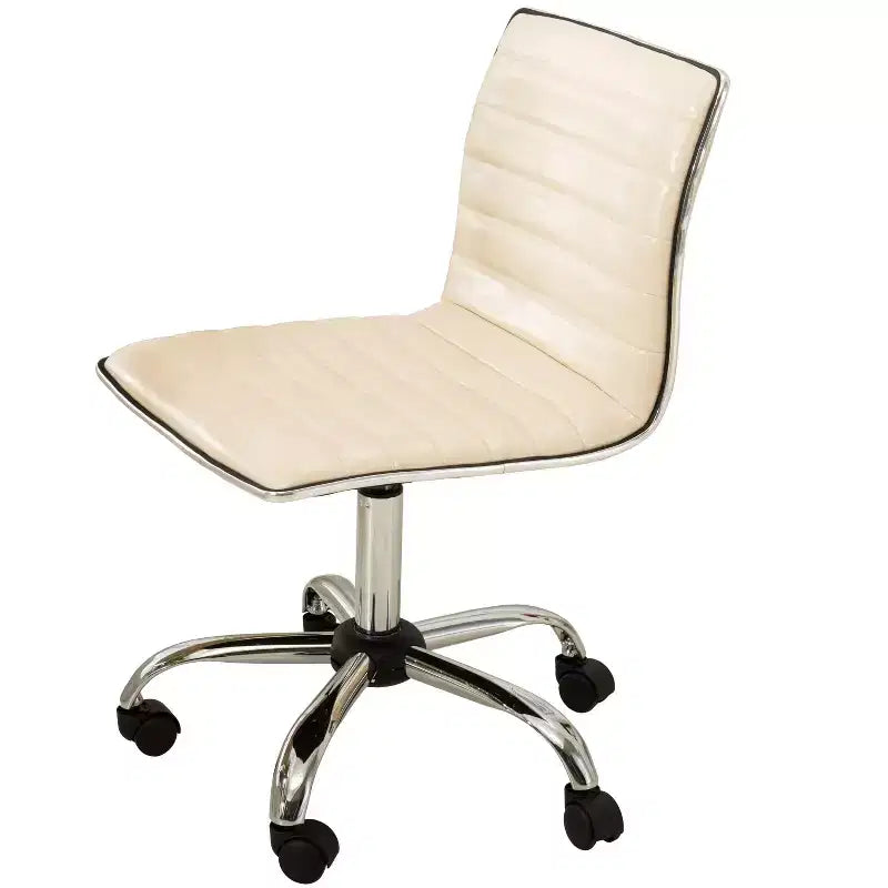 Okak Adjustable Air-Lift Office Chair, Ergonomic Desk Chair with Chromel Metal Base, 360 Swivel Chair for Study, Reading Room