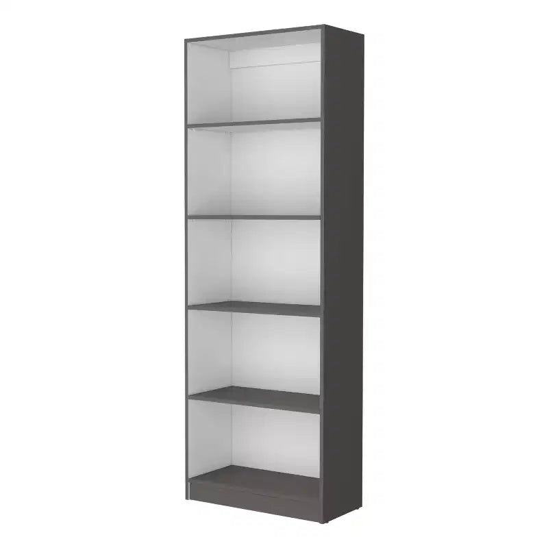 Okak Minimalism Bookshelf, Display Case with 5 Open Shelves, Freestanding Storage Organizer for Living Room, Office