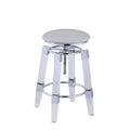 Chintaly Imports,Contemporary Rotation-Adjustable Stool Upholstered Seat