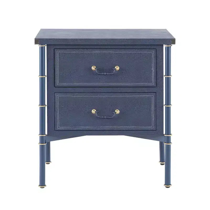 Christopher Knight Home Violette Vintage Faux Leather Upholstered 2-Drawer Nightstand