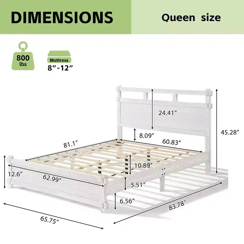 Christopher Knight Home Zelmira Farmhouse Rubberwood Grain Clearance Bed Frame