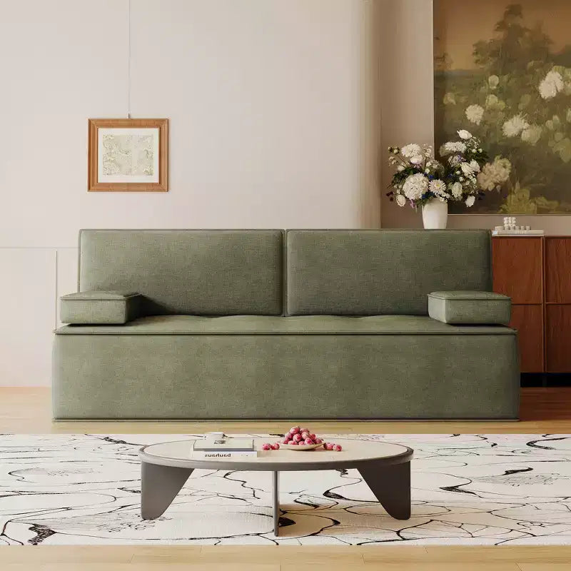Luck Live 79 Modern Multi-Functional Fabric Sleeper Sofa, Convertible Couch Bed with Supportive Foam Cushion for Apartment & Studio