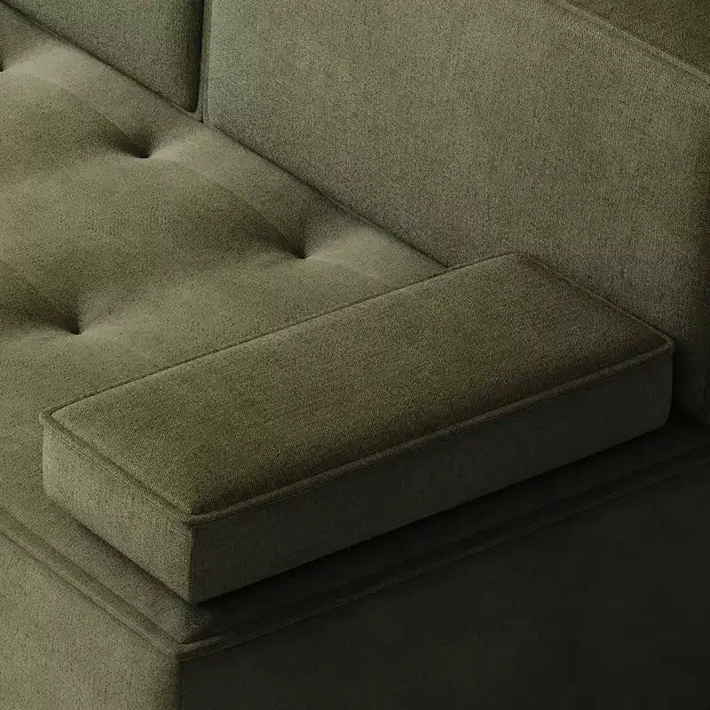 Luck Live 79 Modern Multi-Functional Fabric Sleeper Sofa, Convertible Couch Bed with Supportive Foam Cushion for Apartment & Studio