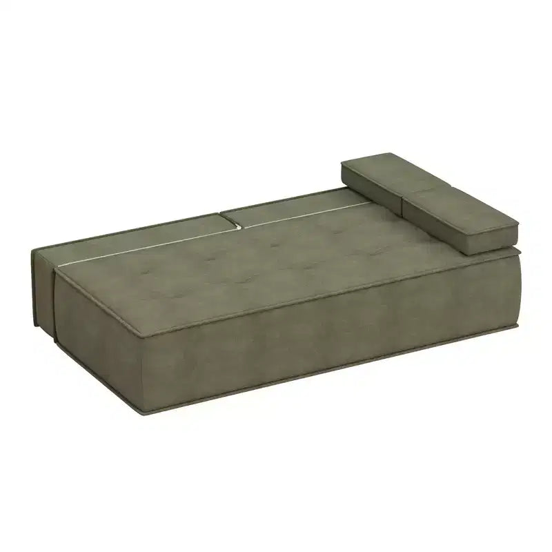 Luck Live 79 Modern Multi-Functional Fabric Sleeper Sofa, Convertible Couch Bed with Supportive Foam Cushion for Apartment & Studio