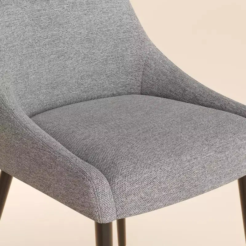 COLAMY Modern Upholstered Dining Chair  Kitchen Side Chair with Metal Legs for Kitchen, Dining Room, or Caf