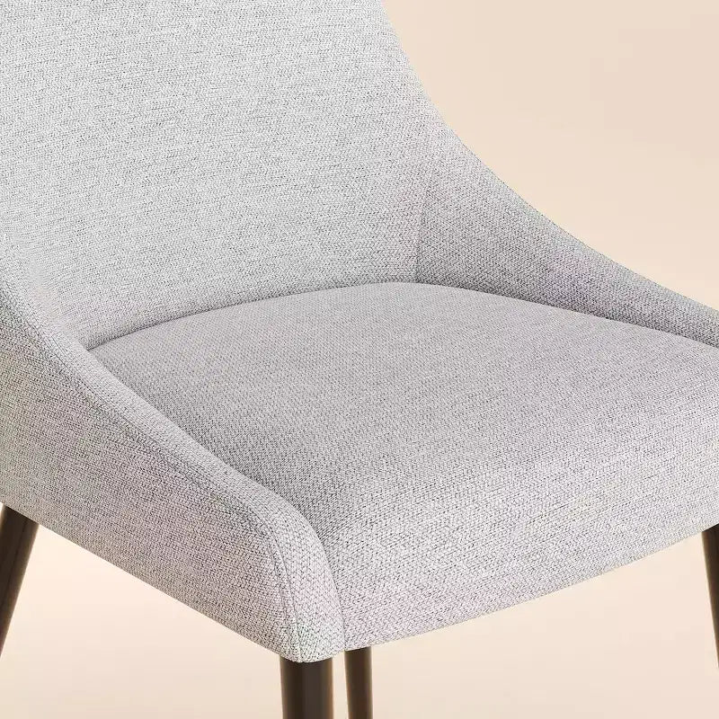 COLAMY Modern Upholstered Dining Chair  Kitchen Side Chair with Metal Legs for Kitchen, Dining Room, or Caf