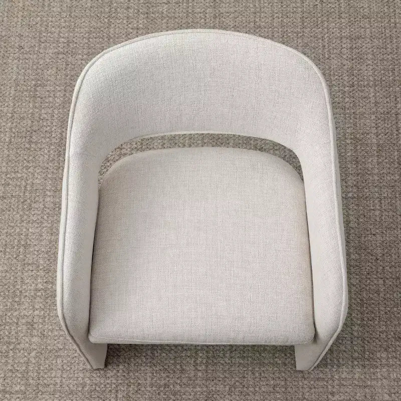 Set of 4 Modern Kitchen Chairs, Fully Upholstered Fabric Dining Chairs with Integrated Armrest Design, Armrest Chairs for Kitchen-Panipeachy