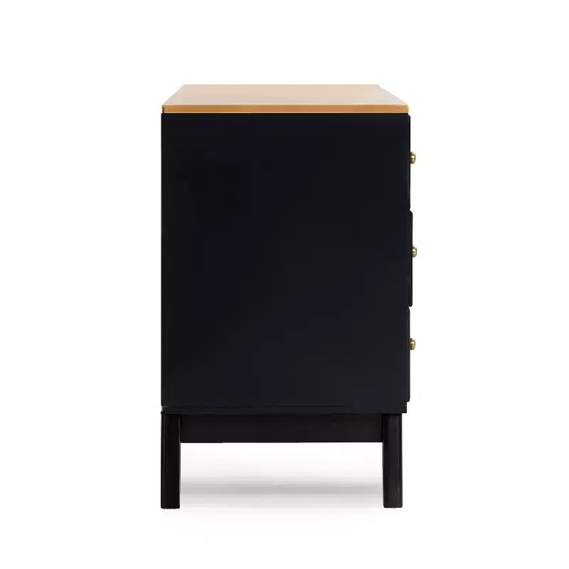 Christopher Knight Home Belmont 60 Modern Sideboard Buffet Cabinet with 6 Drawers and Adjustable Shelf