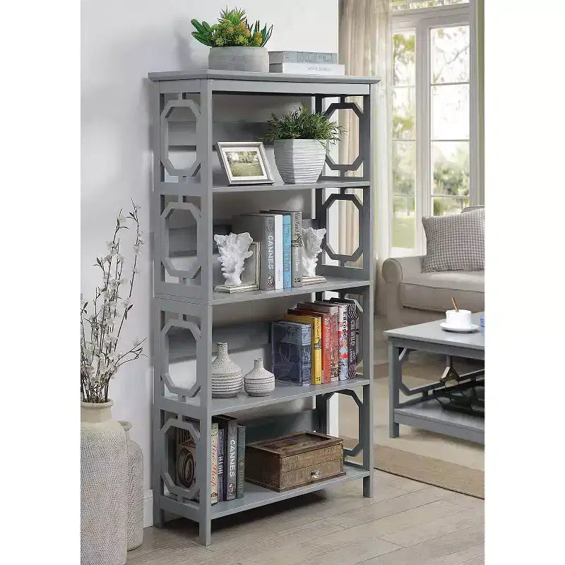 HomeStock Omega 5 Tier Bookcase