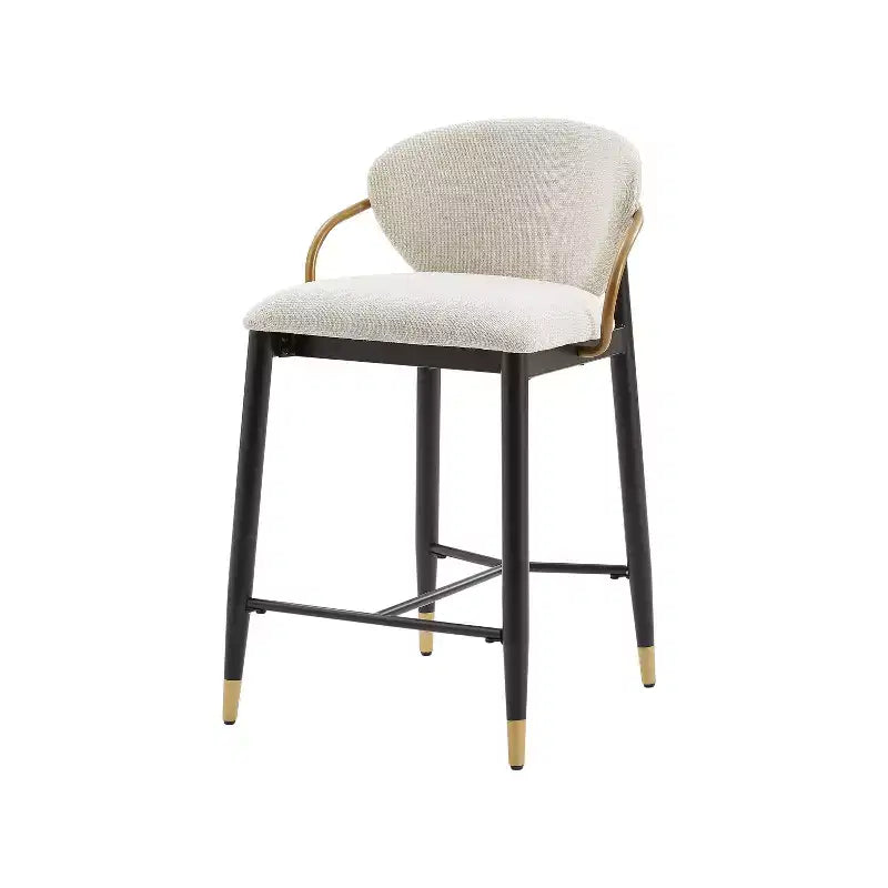 Christopher Knight Home Anan Modern Metal Upholstered Counter Stools (Set of 2)