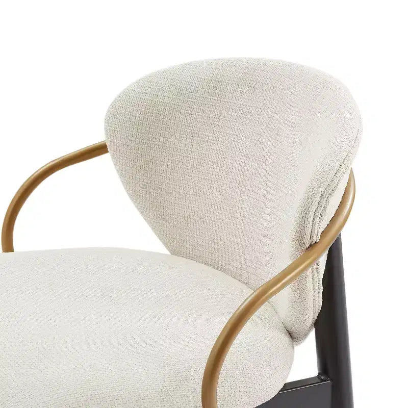 Christopher Knight Home Anan Modern Metal Upholstered Counter Stools (Set of 2)