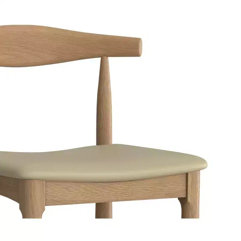 Angela Mid Century Modern Bar Stool in Faux Leather, Fully Assembled