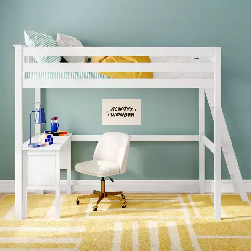 Classic Twin High Loft (ladder on end) + Desk