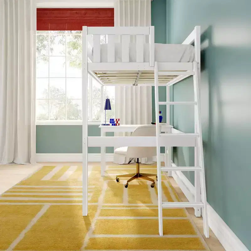 Classic Twin High Loft (ladder on end) + Desk