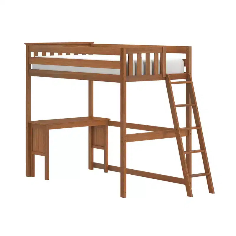 Classic Twin High Loft (ladder on end) + Desk