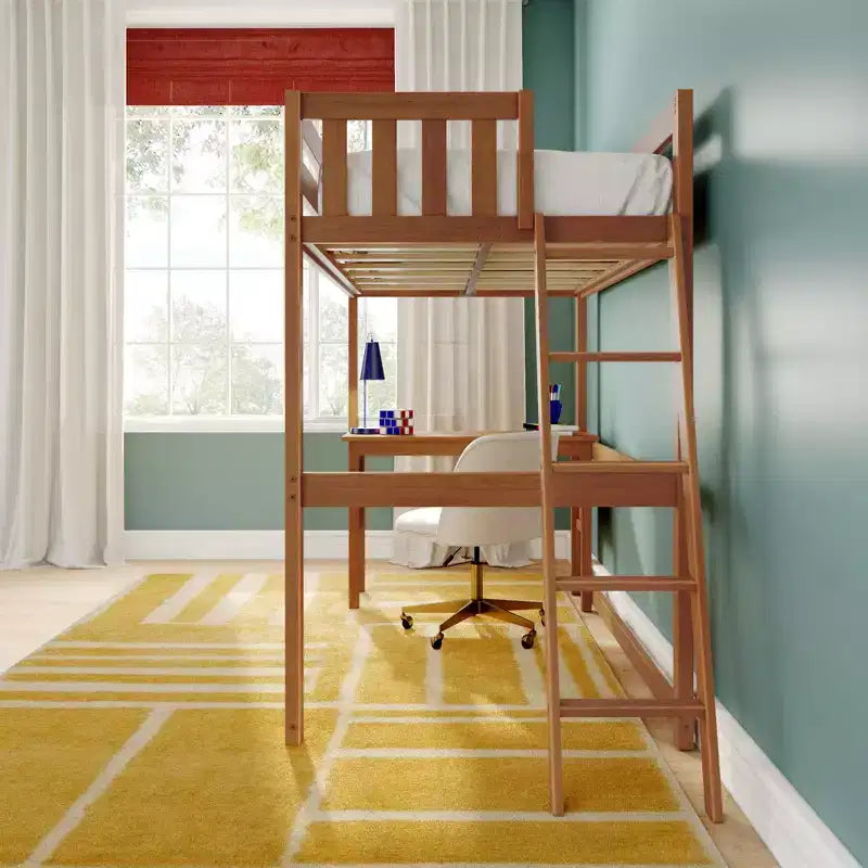 Classic Twin High Loft (ladder on end) + Desk