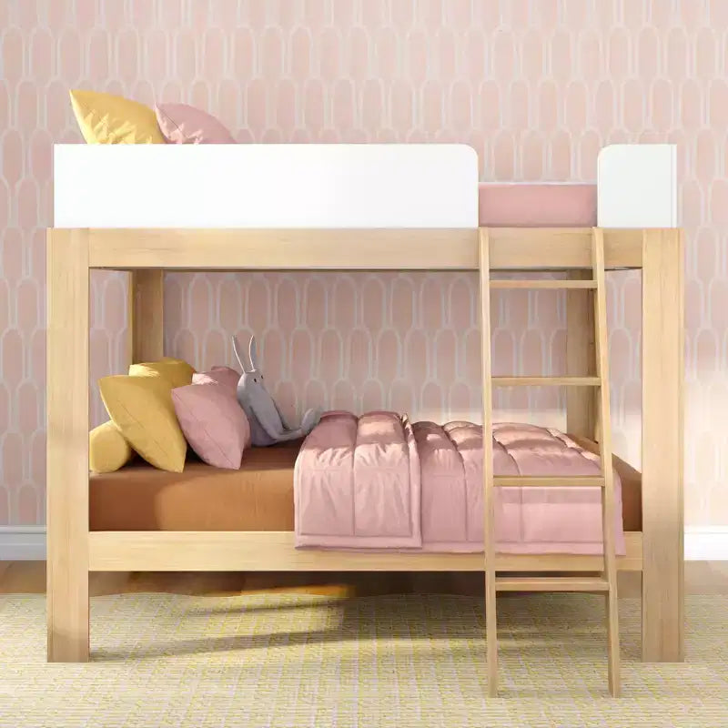 Mid-Century Modern Full Over Full Bunk Bed