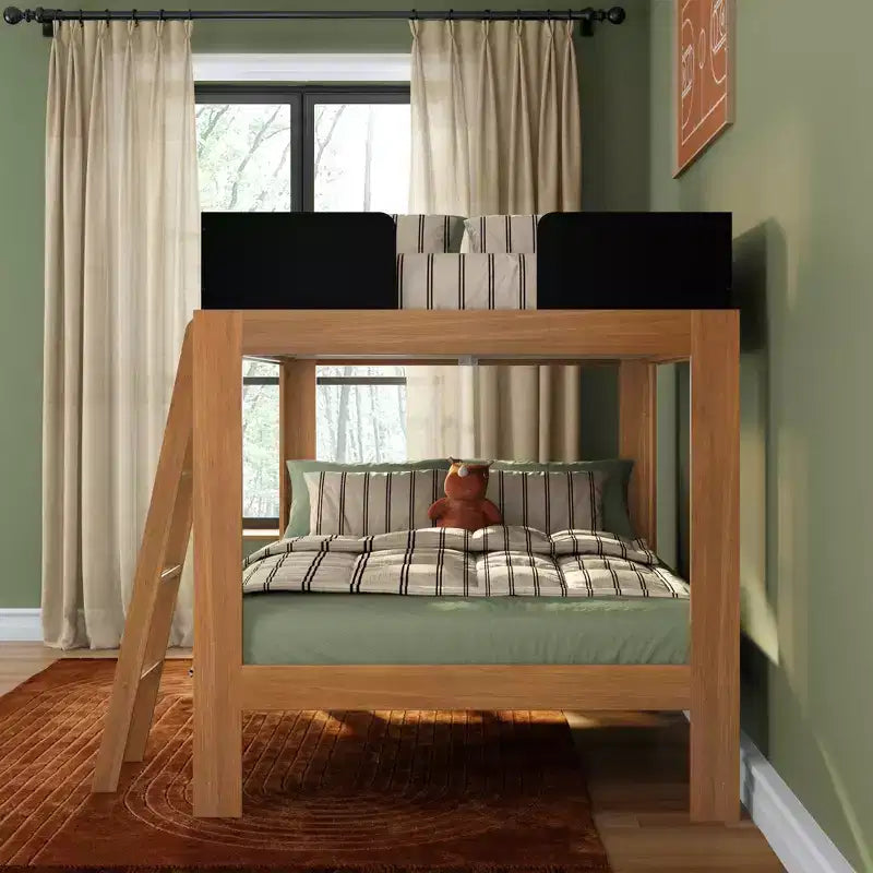 Mid-Century Modern Full Over Full Bunk Bed
