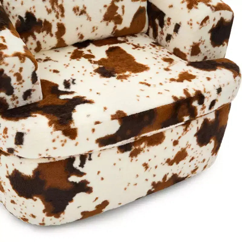 GDFStudio Jeff 360 Swivel Accent Barrel Chair with Dual-Layer Cushion Design