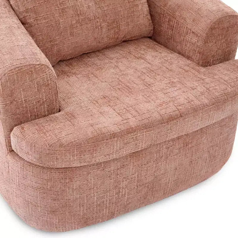 GDFStudio Jeff 360 Swivel Accent Barrel Chair with Dual-Layer Cushion Design