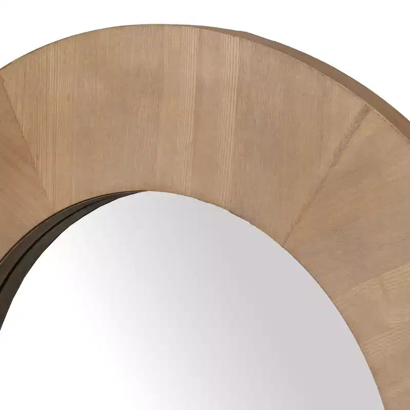 Netta Round Wood Mirror - CMI4002 - Safavieh Couture