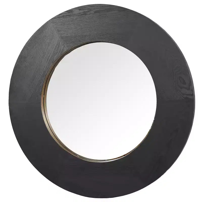Netta Round Wood Mirror - CMI4002 - Safavieh Couture