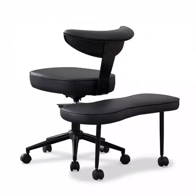 Ergonomic Cross Legged Office Chair with Lumbar Support, 360 Swivel Meditation Chair