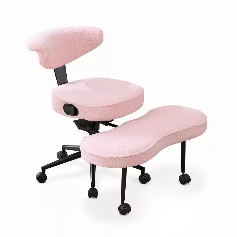 Ergonomic Cross Legged Office Chair with Lumbar Support, 360 Swivel Meditation Chair